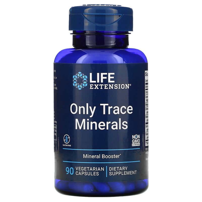 Life Extension Only Trace Minerals 90 Vegetarian Capsules 737870132899