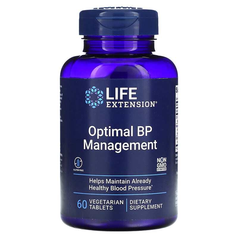 Life Extension Optimal BP Management 60 Vegetarian Tablets 737870984061