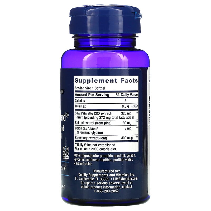 Life Extension, PalmettoGuard, Saw Palmetto and Beta-Sitosterol, 30 Softgels 737870178934