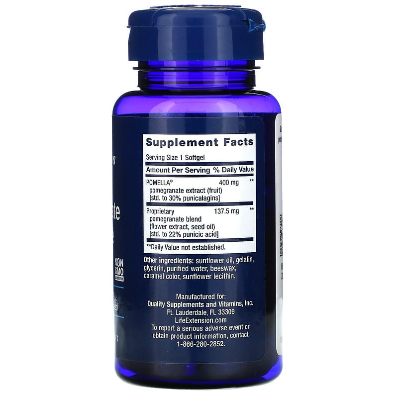 Life Extension, Pomegranate Complete, 30 Softgels 737870195337