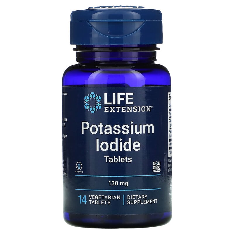 Life Extension Potassium Iodide Tablets 130 mg 14 Tablets 737870577140