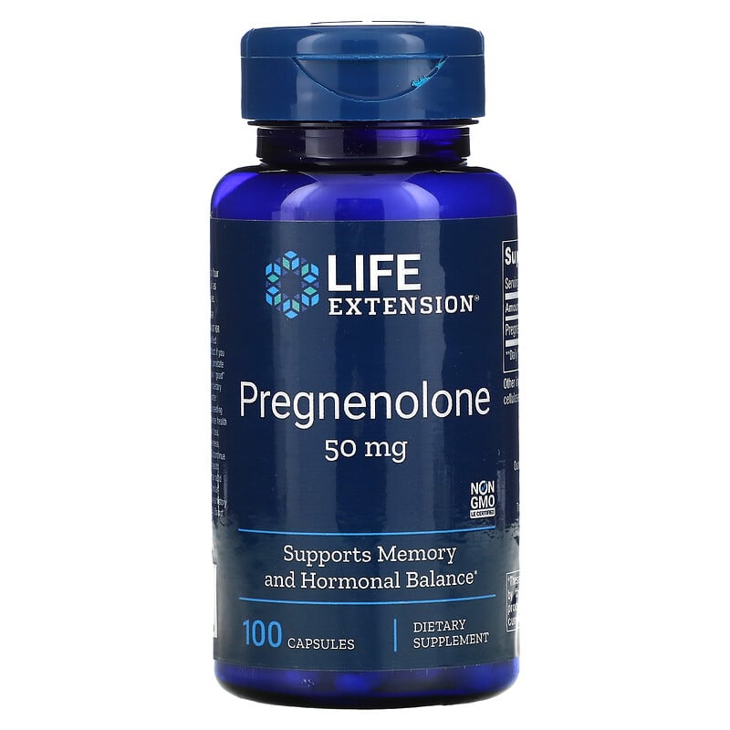Life Extension Pregnenolone 50 mg 100 Capsules 737870302100