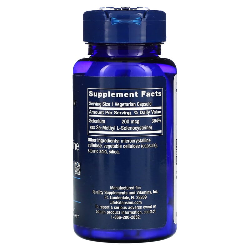 Life Extension, Se-Methyl L- Selenocysteine, 200 mcg, 90 Vegetarian Capsules 737870187998