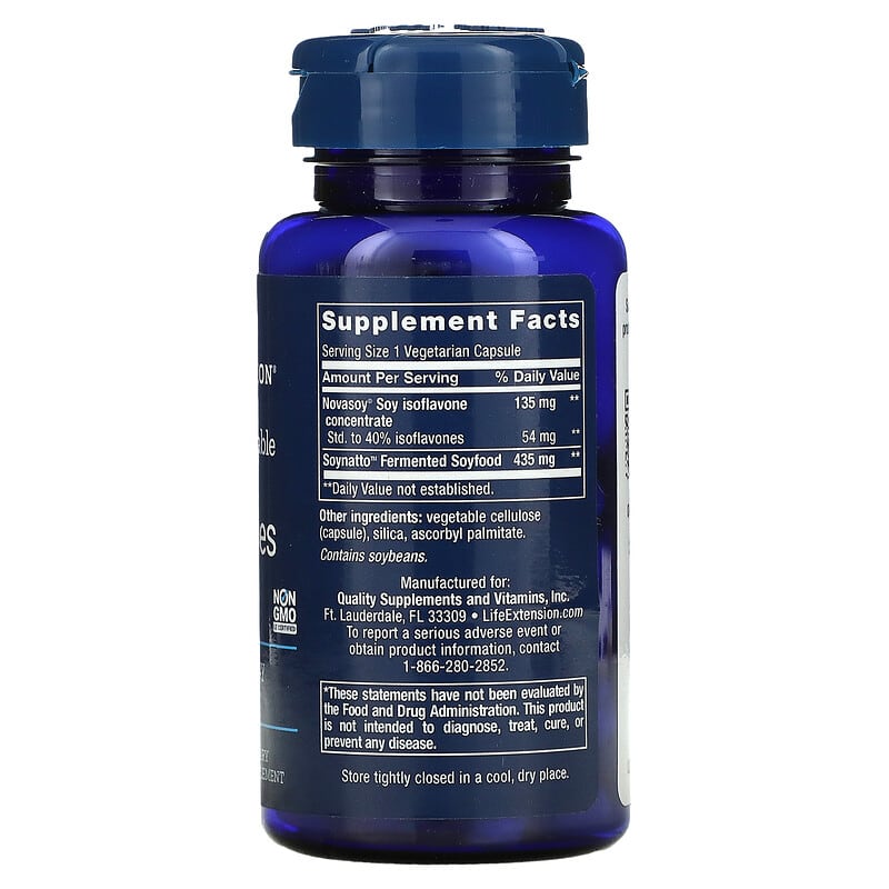 Life Extension, Soy Isoflavones, Super Absorbable, 60 Vegetarian Capsules 737870164968