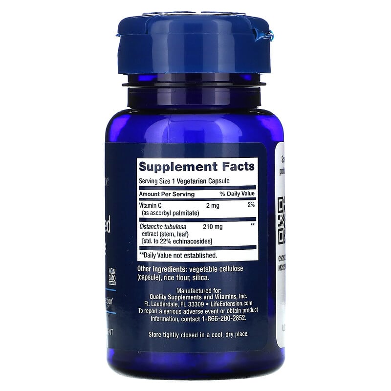 Life Extension, Standardized Cistanche, 30 Vegetarian Capsules 737870190639