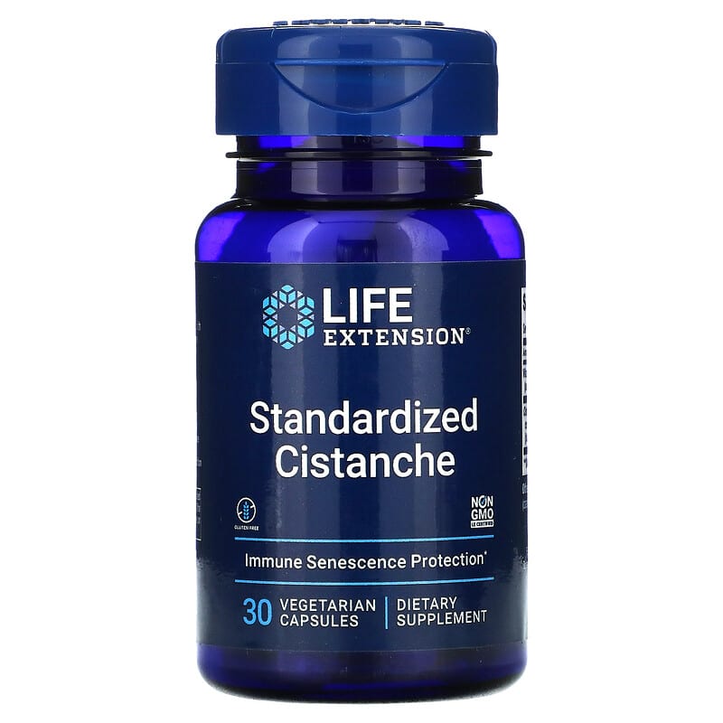 Life Extension Standardized Cistanche 30 Vegetarian Capsules 737870190639
