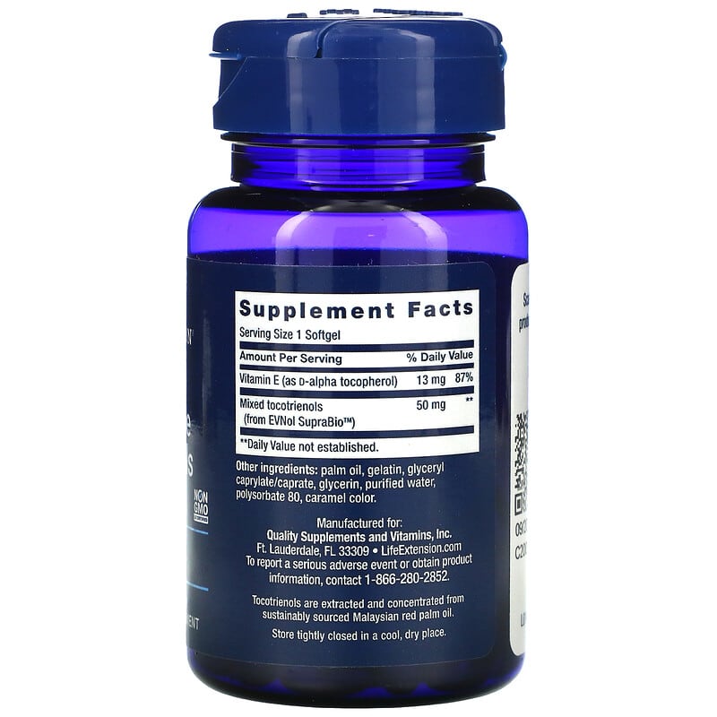 Life Extension, Super Absorbable Tocotrienols, 60 Softgels 737870140061