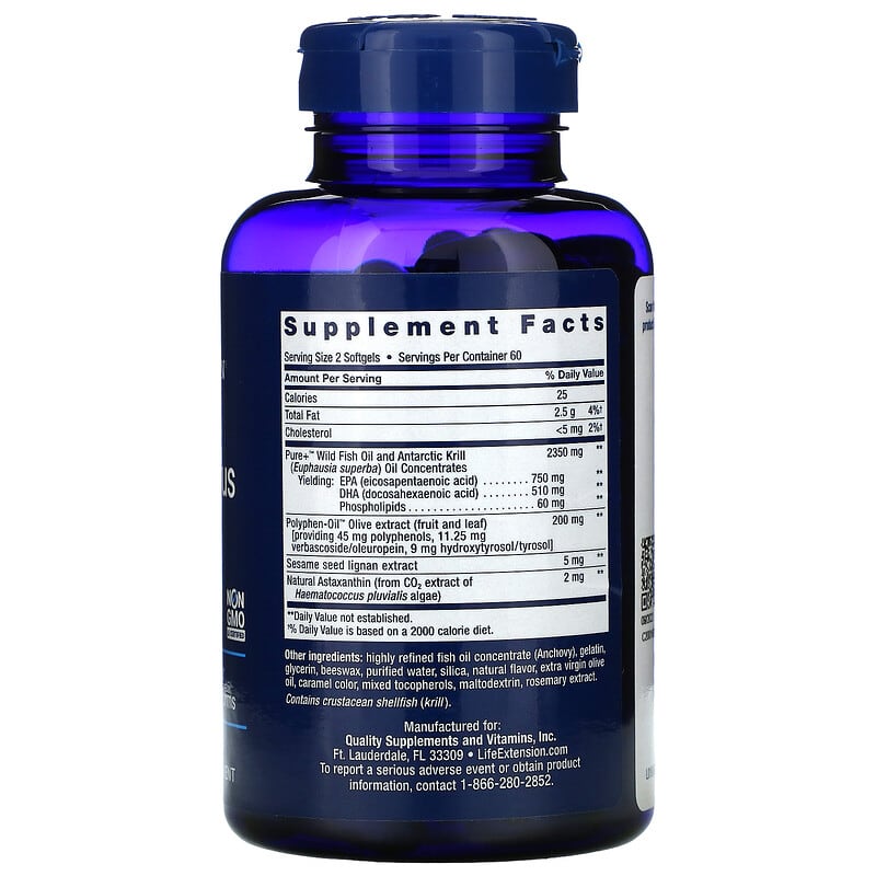 Life Extension, Super Omega-3 Plus, 120 Softgels 737870198819