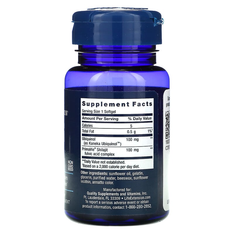 Life Extension, Super Ubiquinol CoQ10 with Enhanced Mitochondrial Support, 100 mg, 30 Softgels 737870143734