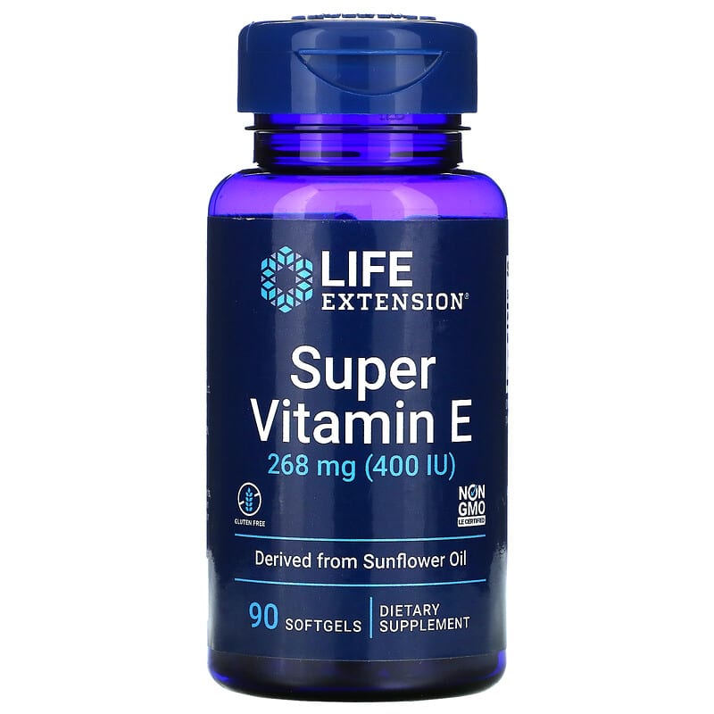 Life Extension Super Vitamin E 268 mg (400 IU) 90 Softgels 737870186397