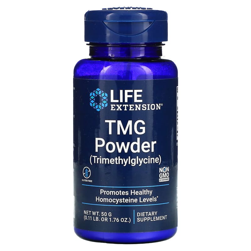 Life Extension TMG Powder (Trimethylglycine) 1.76 oz (50 g) 737870349051
