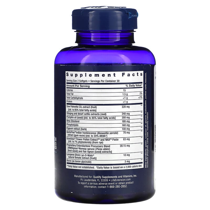 Life Extension, Ultra Prostate Formula, 60 Softgels 737870202967