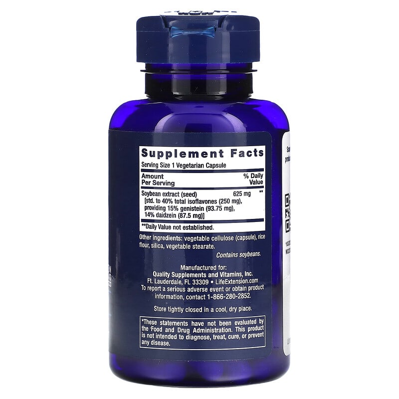 Life Extension, Ultra Soy Extract, 60 Vegetarian Capsules 737870109761