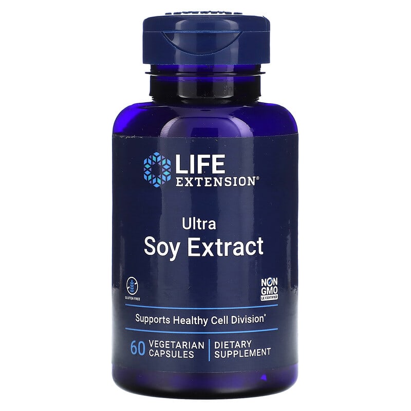 Life Extension Ultra Soy Extract 60 Vegetarian Capsules 737870109761