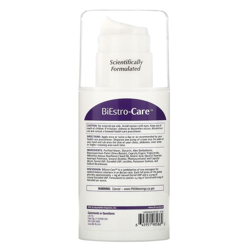 Life-flo, BiEstro-Care Body Cream, 4 oz (118 g) 645951985862