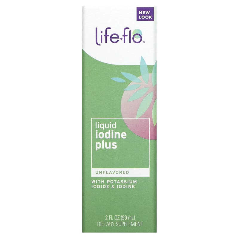 Life-flo Liquid Iodine Plus With Potassium Iodide & Iodine Unflavored 2 fl oz (59 ml) 645951915470