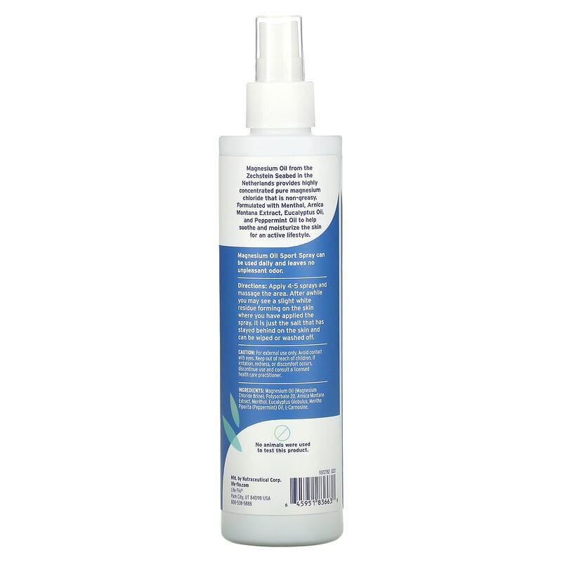 Life-flo, Magnesium Oil Sport Spray, 8 fl oz (237 ml) 645951836638