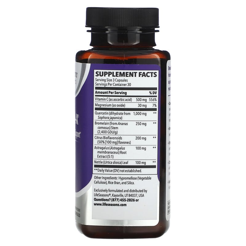 LifeSeasons, Breathe-X, Allergy & Sinus Support, 90 Veg Capsules 853760002070