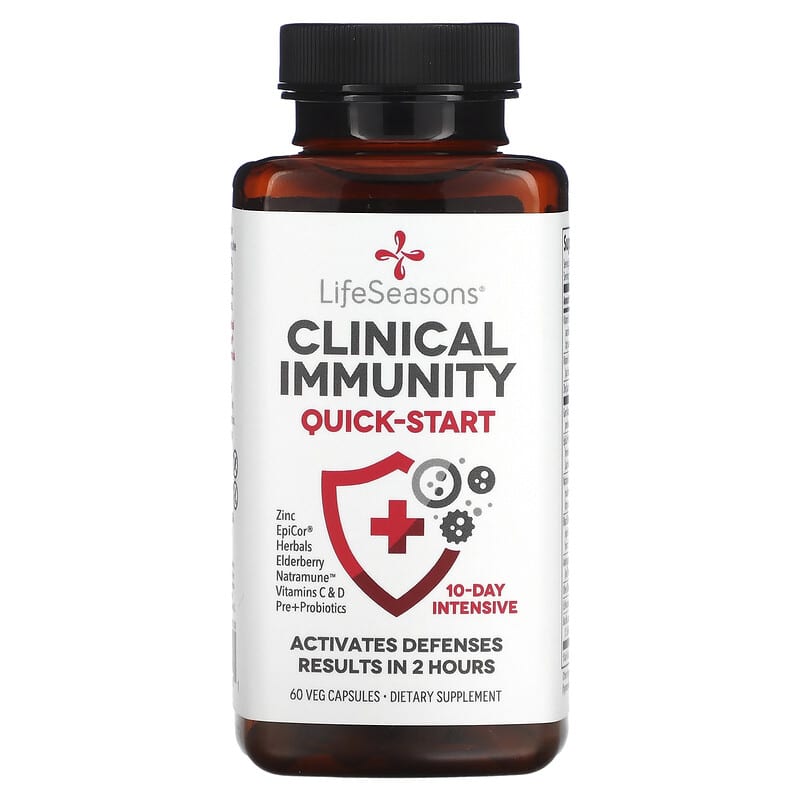 LifeSeasons Clinical Immunity Quick-Start 60 Veg Capsules 810034445001