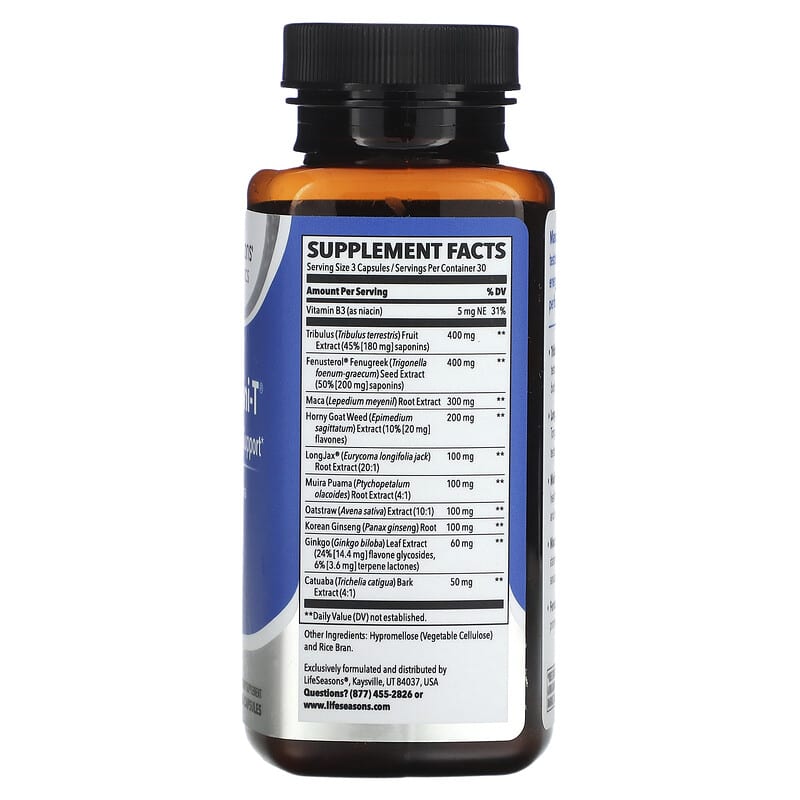 LifeSeasons, Masculini-T, Testosterone Support, 90 Veg Capsules 853760002247