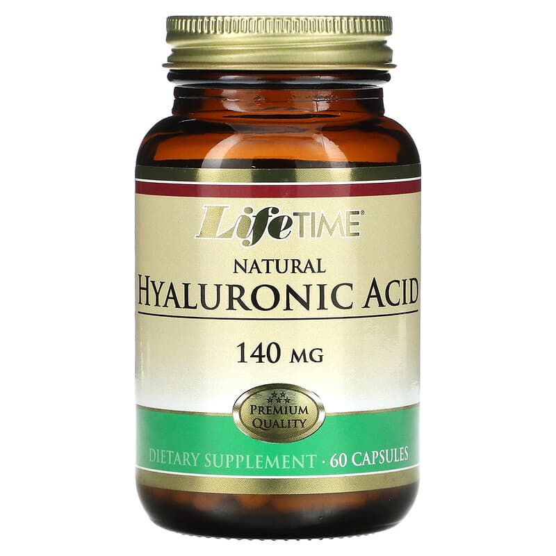 LifeTime Vitamins Natural Hyaluronic Acid 140 mg 60 Capsules 53232290176