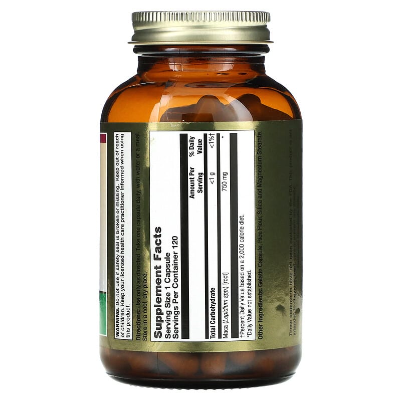 LifeTime Vitamins, Peruvian Maca, 750 mg, 120 Capsules 53232500657