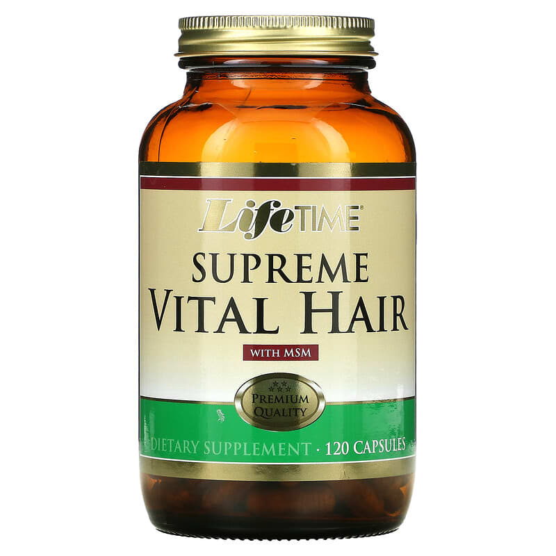 LifeTime Vitamins Supreme Vital Hair with MSM 120 Capsules 53232200755