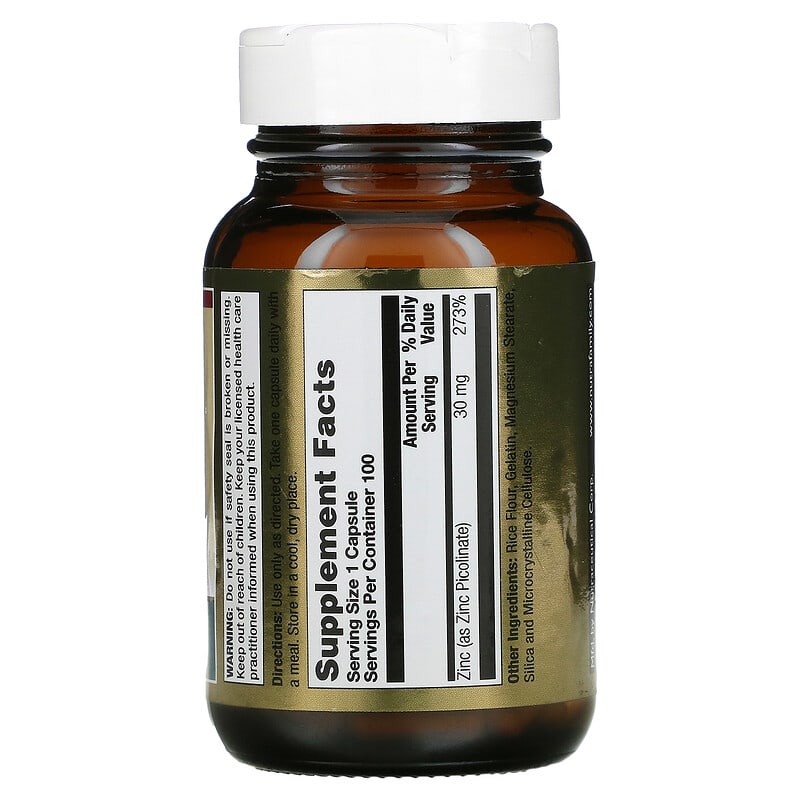 LifeTime Vitamins, Zinc Picolinate, 30 mg, 100 Capsules 53232401213