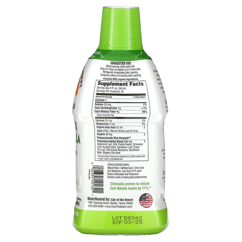 Lily of the Desert, Aloe Herbal, Detox Formula, 32 fl oz (960 ml) 26395401321