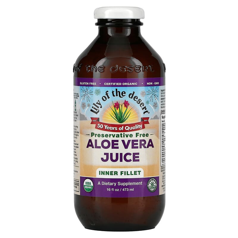 Lily of the Desert Aloe Vera Juice Inner Fillet 16 fl oz (473 ml) 26395830169