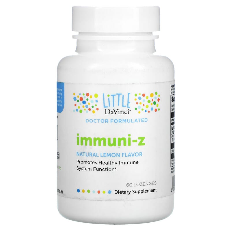 Little DaVinci Immuni-Z Natural Lemon 60 Lozenges 26664014078