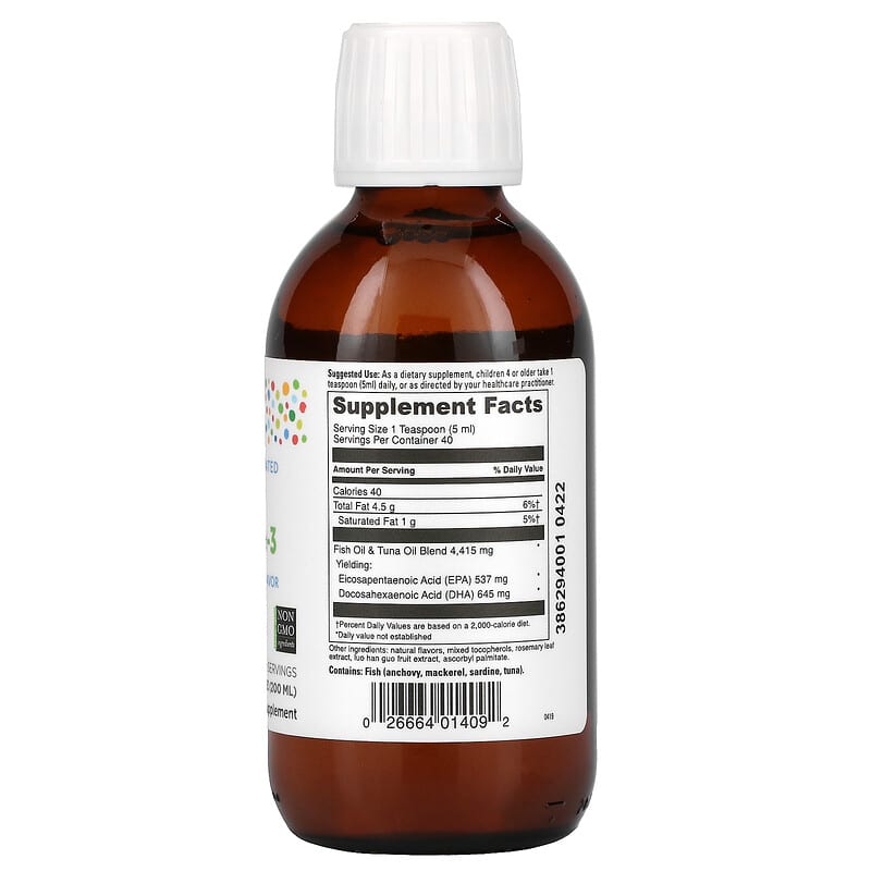 Little DaVinci, KiddOmega-3, Tasty Cherry Orange Flavor, 6.67 fl oz (200 ml) 26664014092