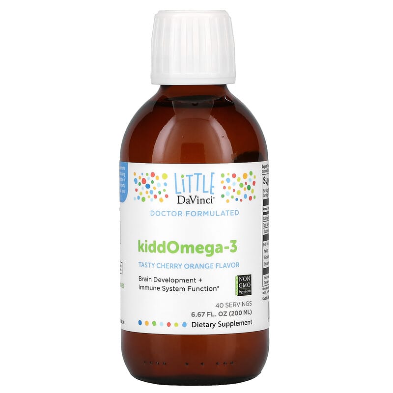 Little DaVinci KiddOmega-3 Tasty Cherry Orange Flavor 6.67 fl oz (200 ml) 26664014092
