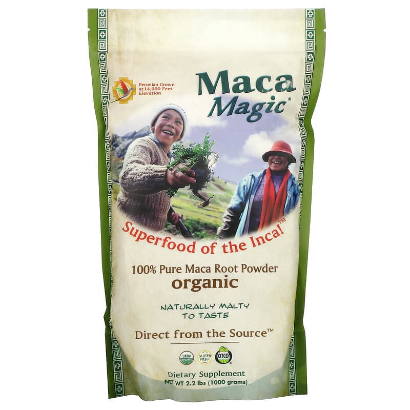 Maca Magic Organic 100% Pure Maca Root Powder 2.2 lbs (1,000 g) 838451000061