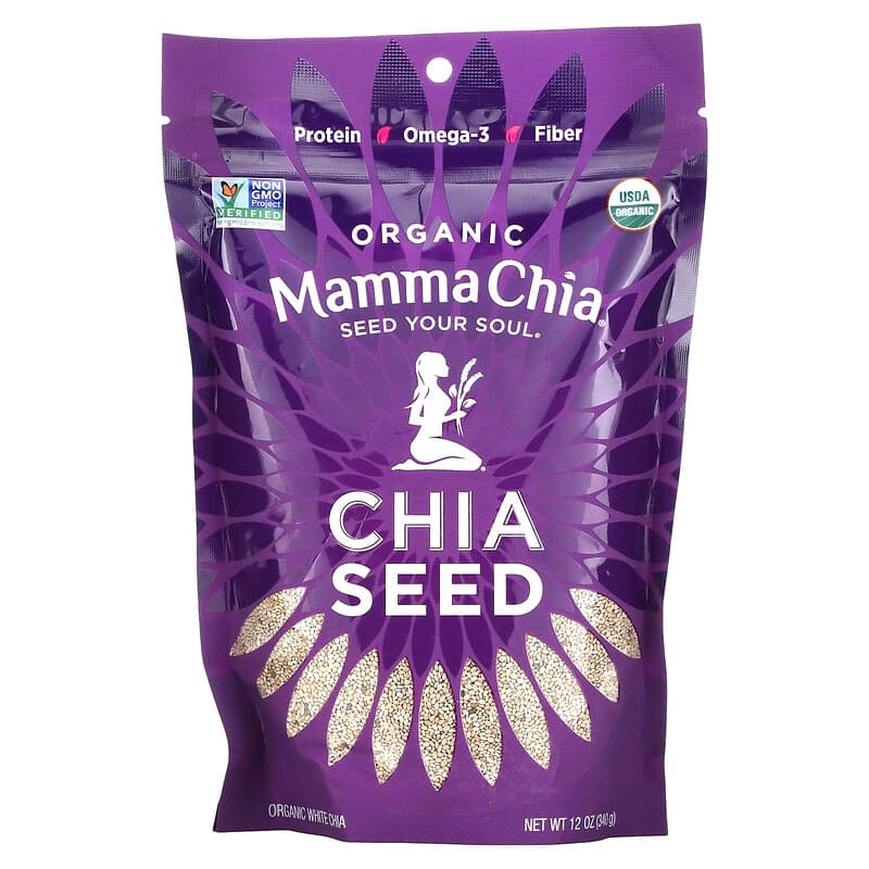 Mamma Chia Organic White Chia Seed 12 oz (340 g) 856516002348