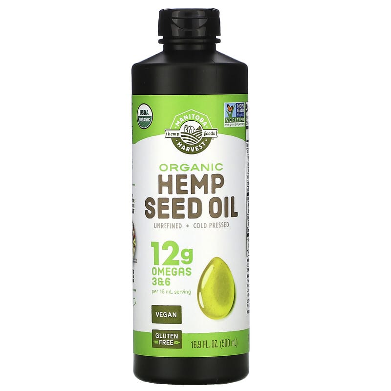 Manitoba Harvest Organic Hemp Seed Oil 16.9 fl oz (500 ml) 697658201028