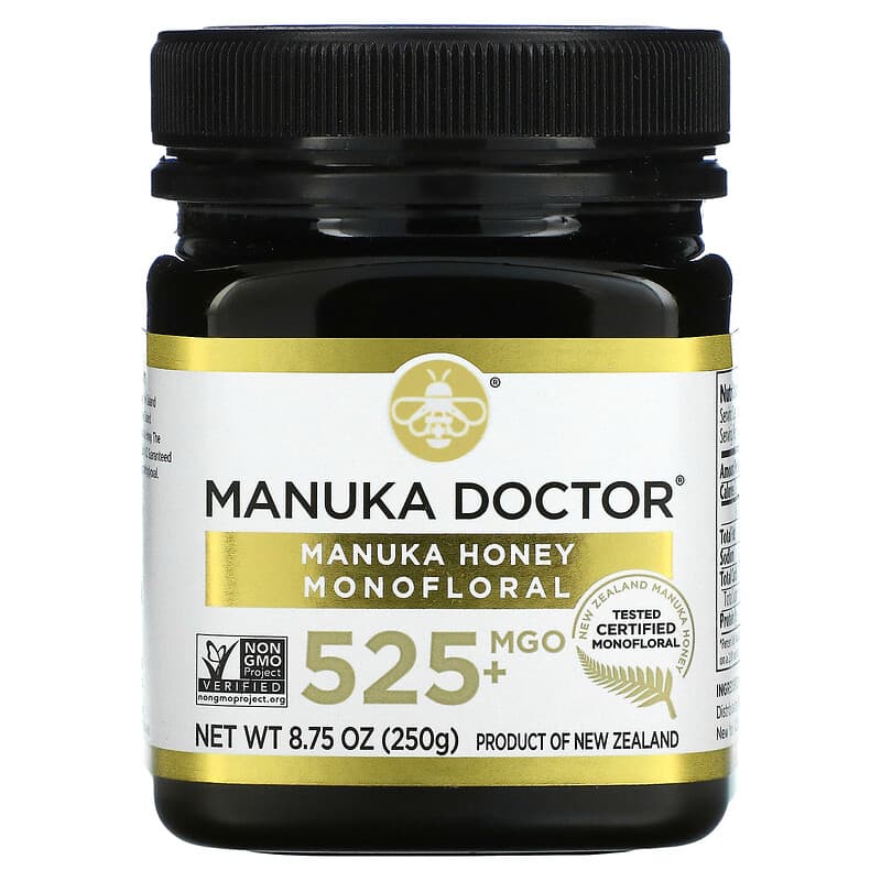 Manuka Doctor Manuka Honey Monofloral MGO 525+ 8.75 oz (250 g) 850312008115