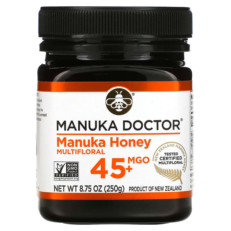 Manuka Doctor Manuka Honey Multifloral MGO 45+ 8.75 oz (250 g) 852469004279