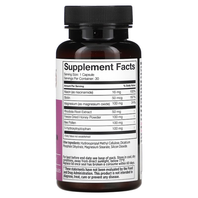 Manuka Doctor, Relax, Magnesium & Niacin + Manuka Honey, 30 Capsules 810057720444