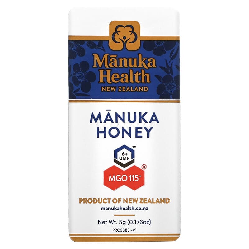 Manuka Health, Manuka Honey On-The-Go, MGO 115+, 12 Packets, 0.176 oz (5 g) Each 895015002275