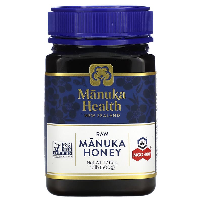 Manuka Health Raw Manuka Honey MGO 400+ 1.1 lb (500 g) 895015001551