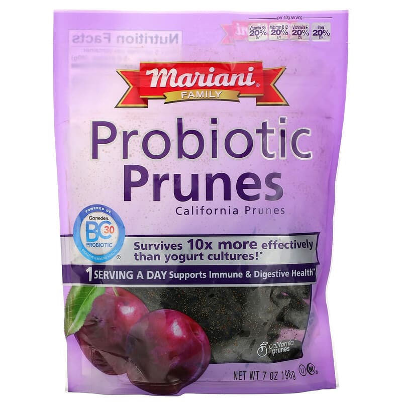 Mariani Dried Fruit Family Probiotic Prunes 7 oz (198 g) 71022340115