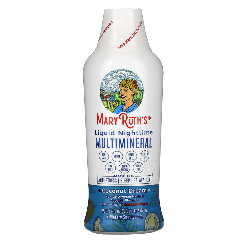 MaryRuth Organics Liquid Nighttime Multimineral Coconut Dream 32 fl oz (946 ml) 658263100885