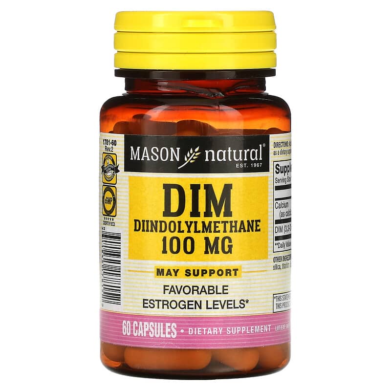 Mason Natural DIM Diindolylmethane 100 mg 60 Capsules 311845178152