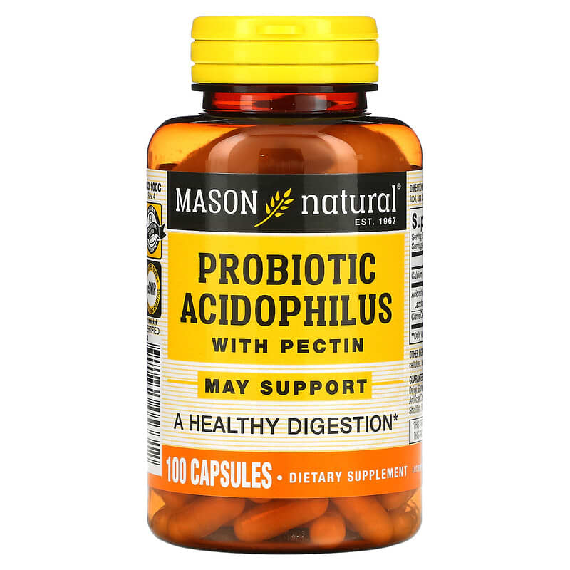 Mason Natural Probiotic Acidophilus with Pectin 100 Capsules 311845053312