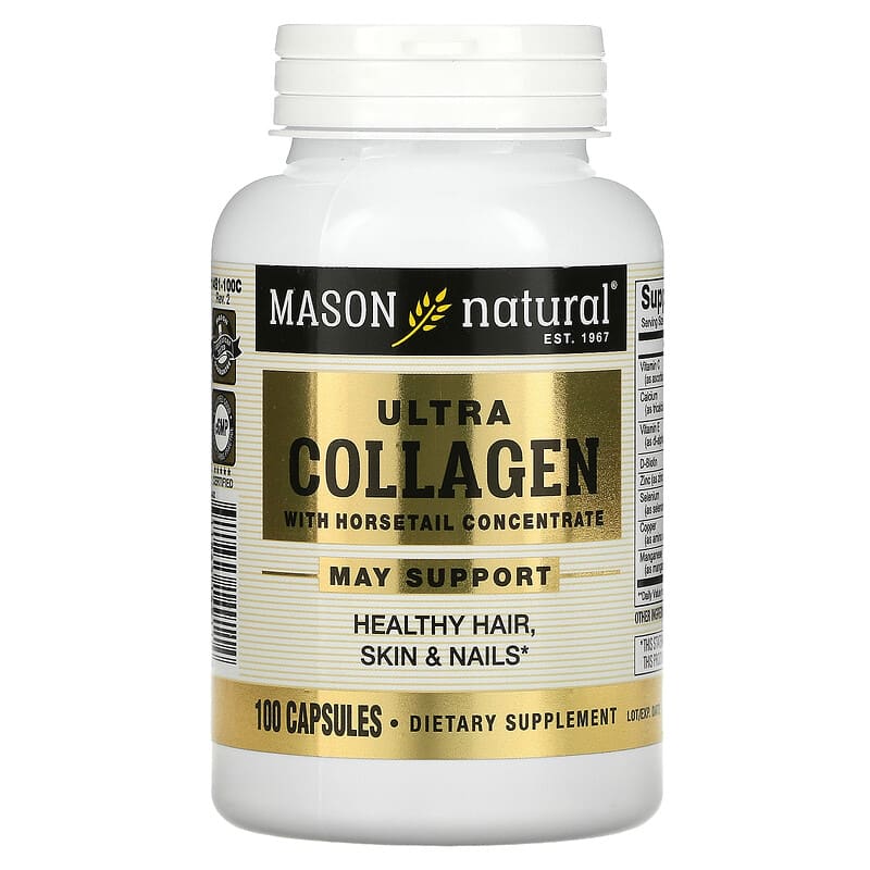 Mason Natural Ultra Collagen with Horsetail Concentrate 100 Capsules 311845149114