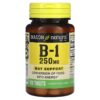 Mason Natural Vitamin B-1 250 mg 100 Tablets 311845056610