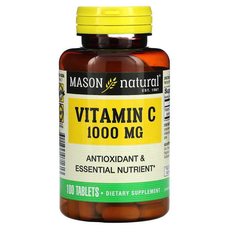 Mason Natural Vitamin C 1,000 mg 100 Tablets 311845071613