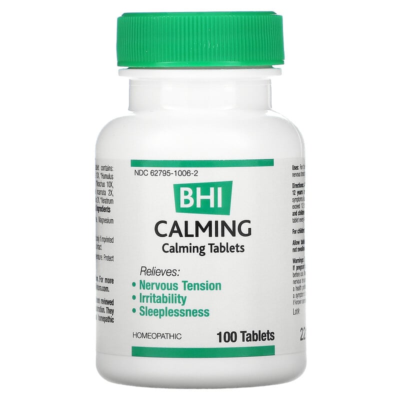 MediNatura, BHI, Calming, 100 Tablets 787647100101