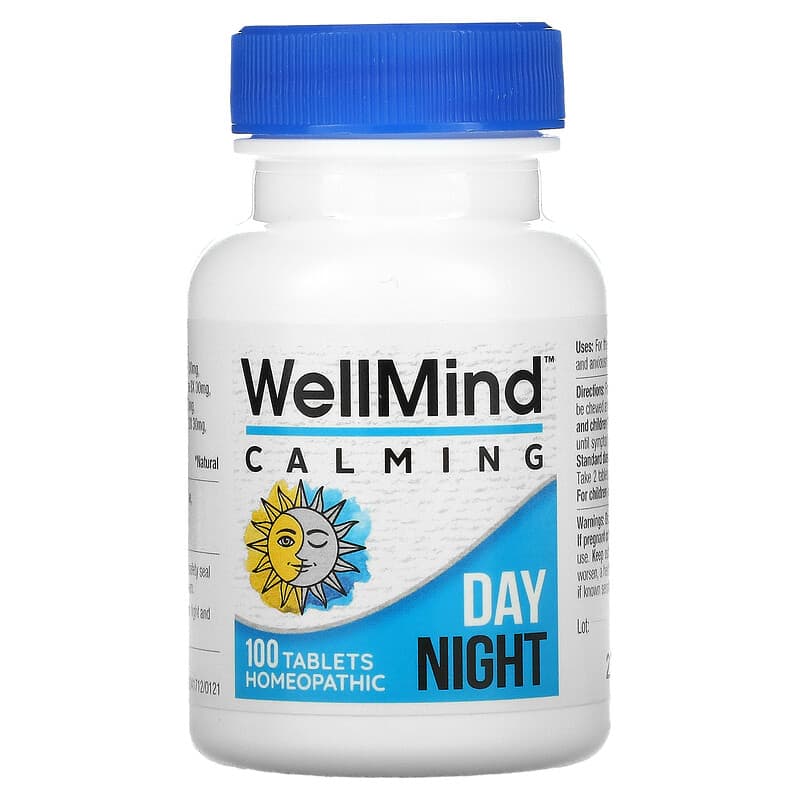 MediNatura, WellMind Calming Day/Night, 100 Tablets 787647704033